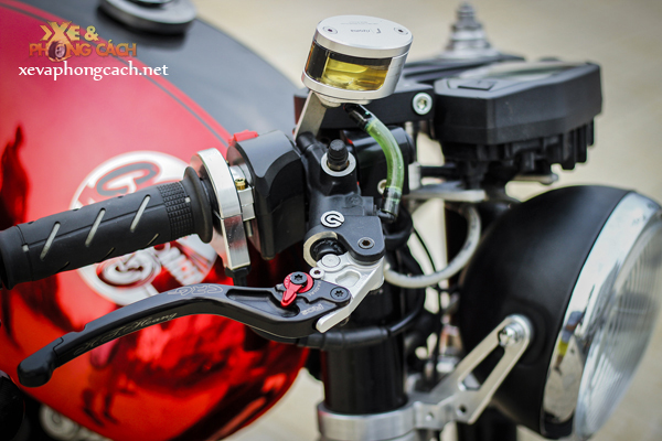 Honda CB 125T ma chrome voi phong cach Cafe Racer cuc chat tai Sai Gon - 4