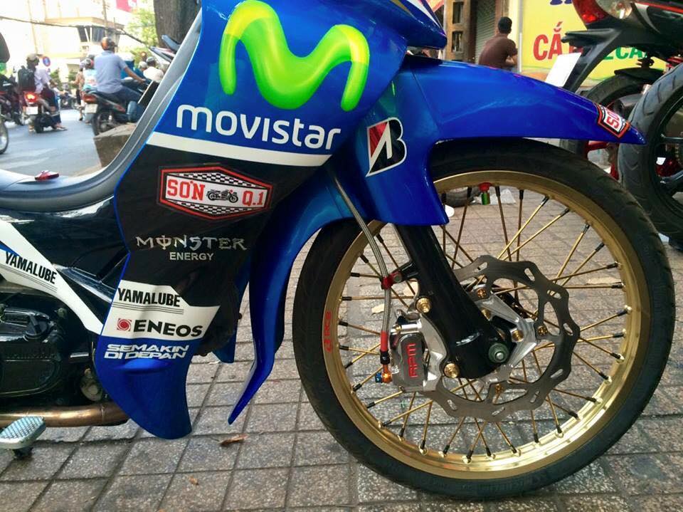 Yamaha Jupiter phien ban Movistar day the thao va phong cach - 4