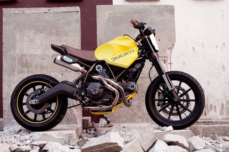 Ducati Scrambler do doc dao voi phong cach Tracker tran trui - 3