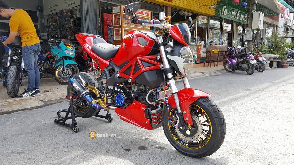 An tuong cung chiec Ducati Monster phien ban minibike - 3