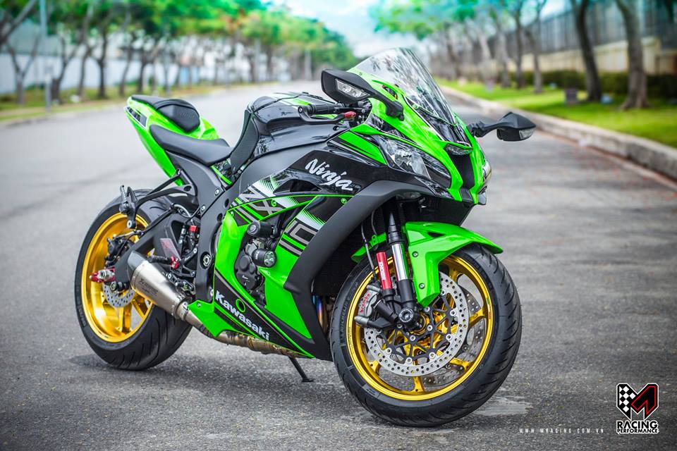 Chiêm ngưỡng chiếc Kawasaki Ninja ZX10R 2016 độ tuyệt đẹp của biker Thái  Lan  2banhvn