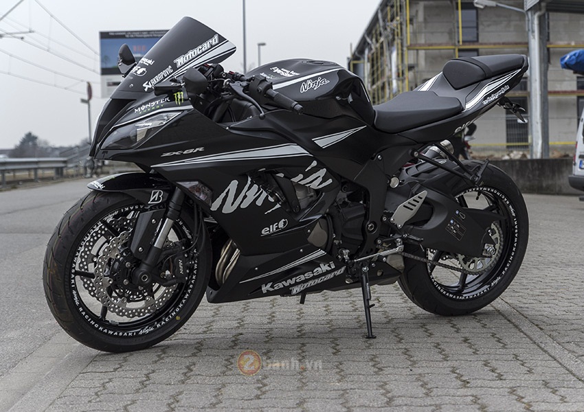 Kawasaki Ninja ZX6R sieu ngau trong ban do Black Ultra - 3