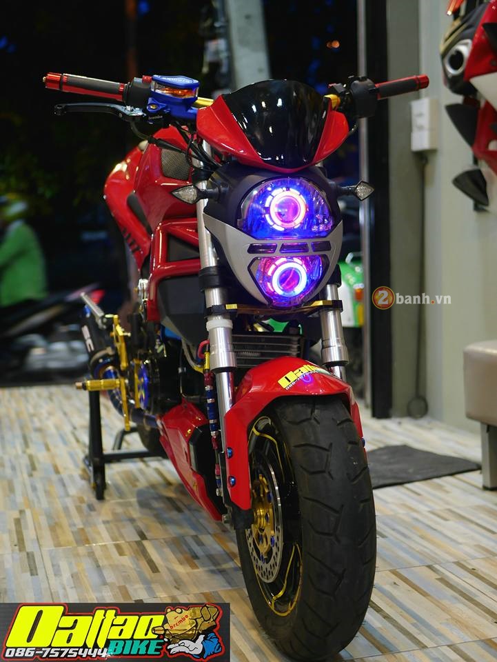 Ducati Monster do day an tuong trong phien ban minibike - 2