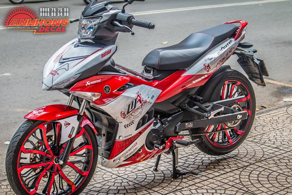 Hang doc Yamaha Exciter 150 Red Racing tu Anh Hong Decal - 2