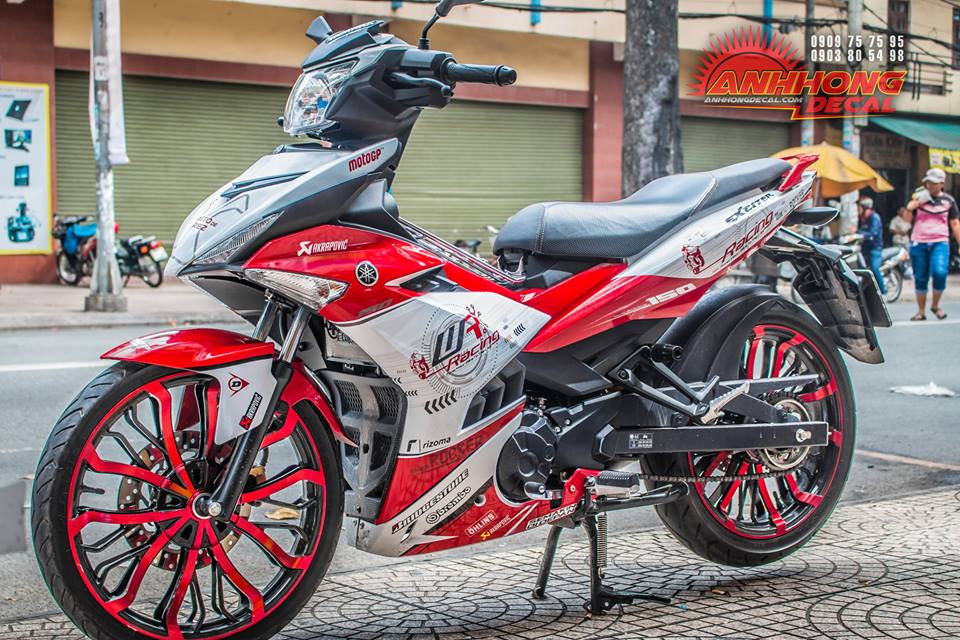 Hang doc Yamaha Exciter 150 Red Racing tu Anh Hong Decal - 4