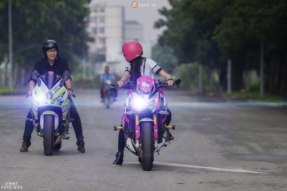 Kawasaki Z800 phong cach Hello Kitty cua teen girl Sai Thanh - 14