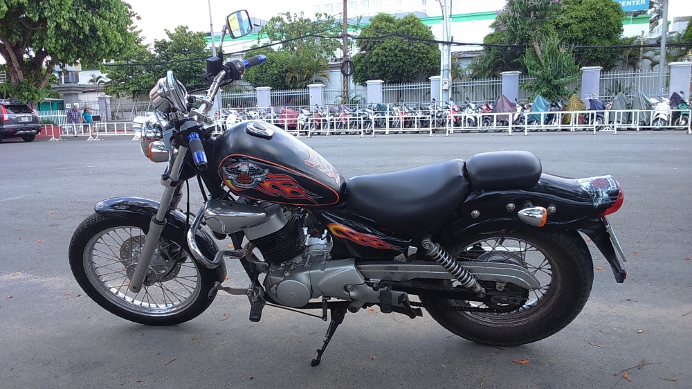 xe moto husky 150cc do dang rebell co dien - 7