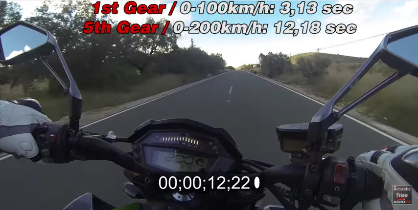 clip test tốc độ thực tế của mẫu kawasaki z1000 mới