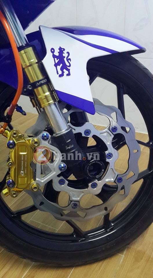 Exciter 150 do do choi Brembo cua fan Chelsea - 5
