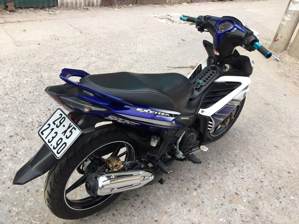 Yamaha Exciter 135cc trang xanh GP con tay 5 so 2014 bien 29X521390 - 4
