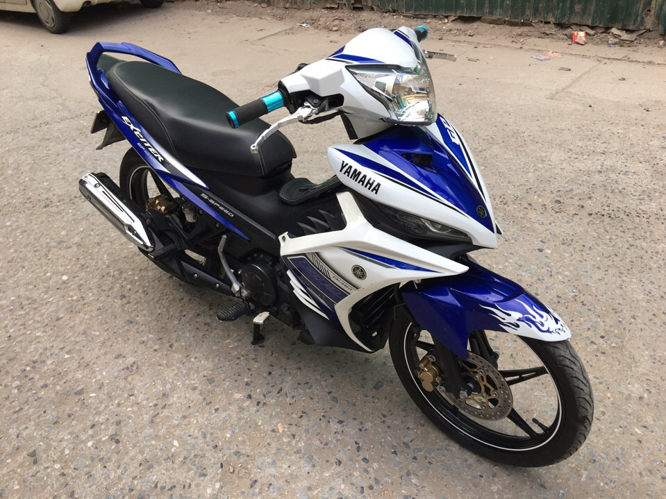 Yamaha Exciter 135cc trang xanh GP con tay 5 so 2014 bien 29X521390 - 5