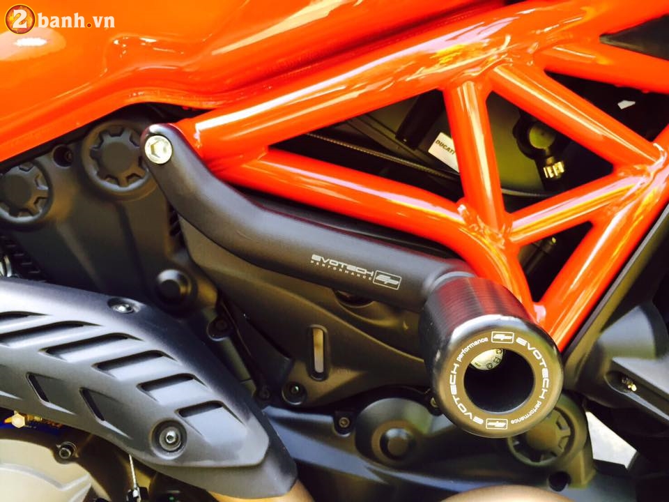 Ducati monster 821 đẹp ngất ngây trong bản độ đầy đồ hiệu