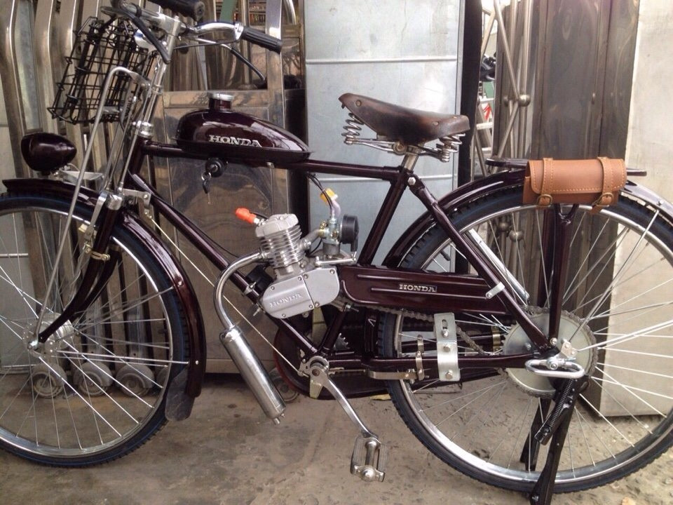 XE ĐẠP MÁY  Chi thiết về chiếc xe đạp máy Honda A Type  Facebook