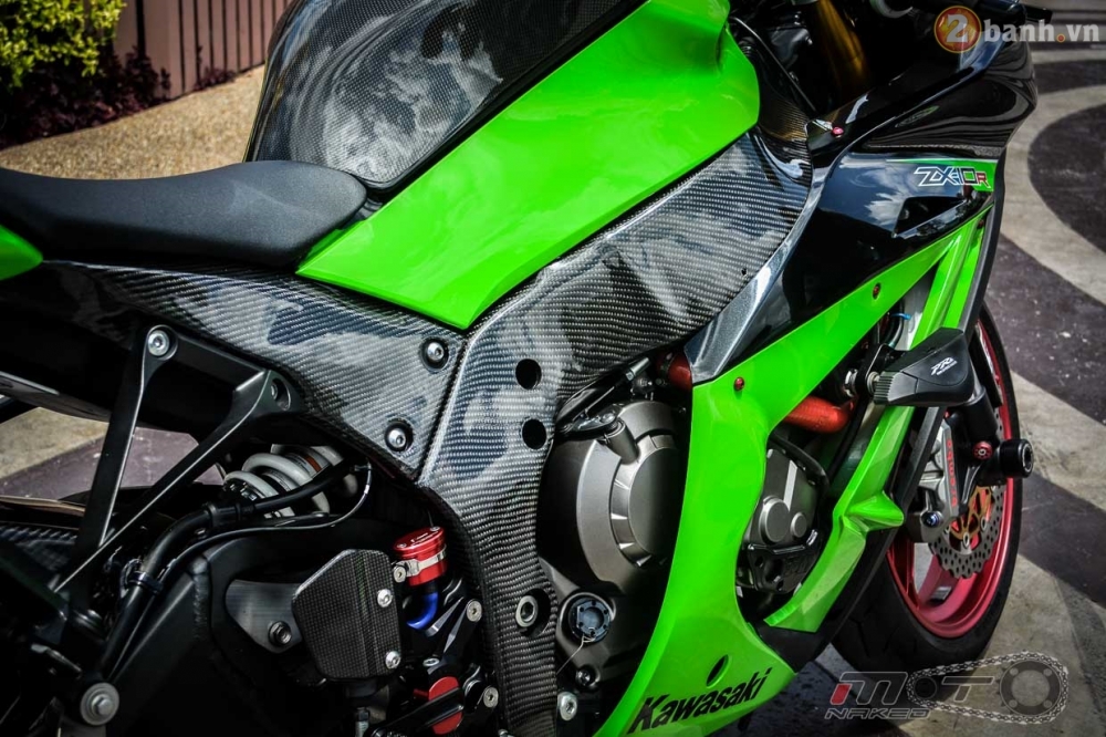 Kawasaki ninja zx-10r đẹp mê hồn trong bản độ the green power