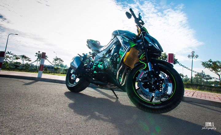 Kawasaki z1000 siêu chất trong bản độ full option của biker vĩnh long