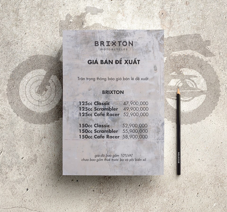 Brixton bx 125 cc và 150 cc chốt giá bán chính thức tại thị trường việt nam chỉ từ 48 triệu đồng