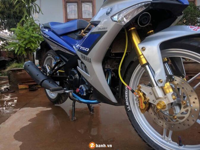 Yamaha Exciter 150 do kieng don gian cua Biker Dak Lak - 2