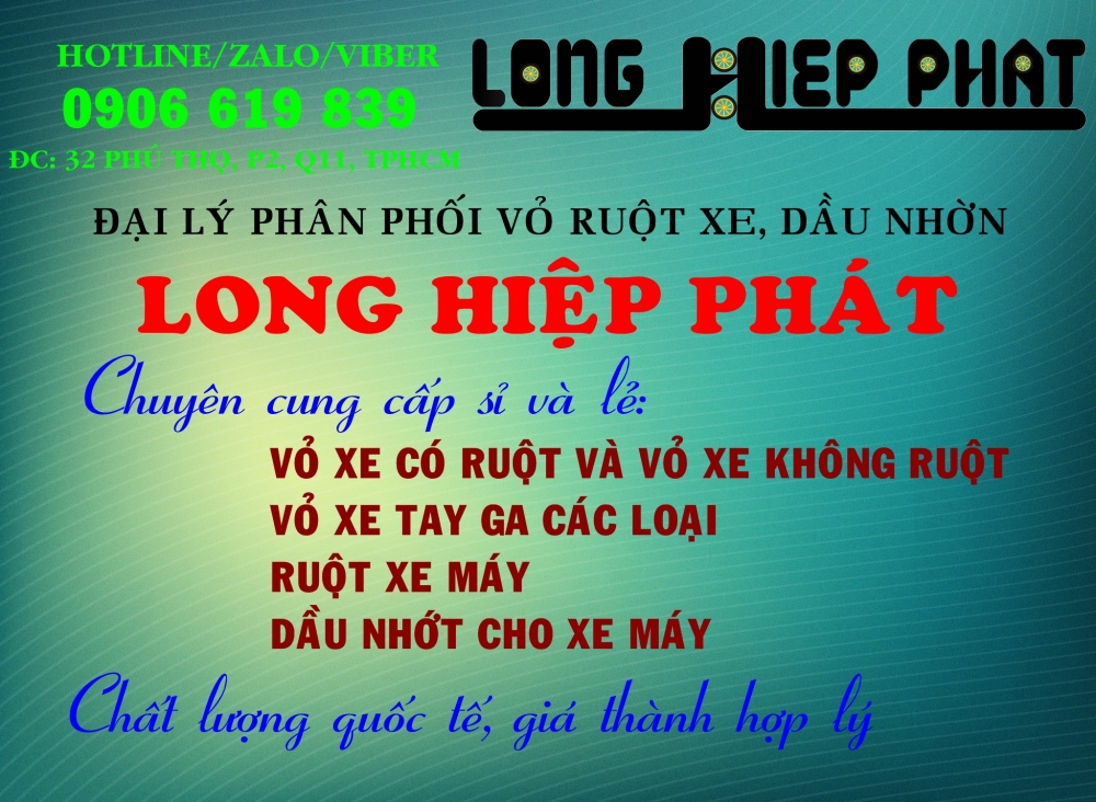 Dai ly phan phoi Vo Ruot Xe Dau Nhot LONG HIEP PHAT_0906619839 - 3