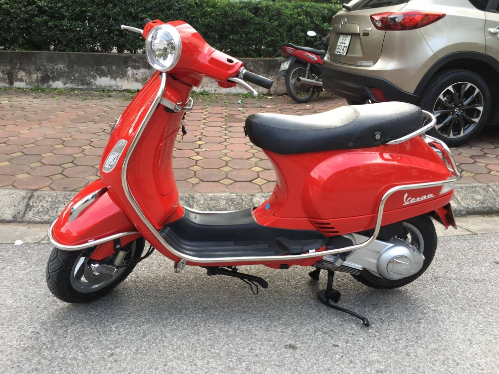 Vespa LX 125ie doi moi 2012 gia 32tr bs 29B 22887 mau Do rat moi giay to cchu - 2