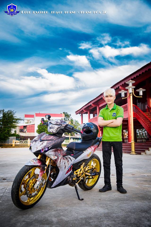Chang soai ca do dang cung Exciter 150 do KHUNG cua biker Thanh Hoa - 7