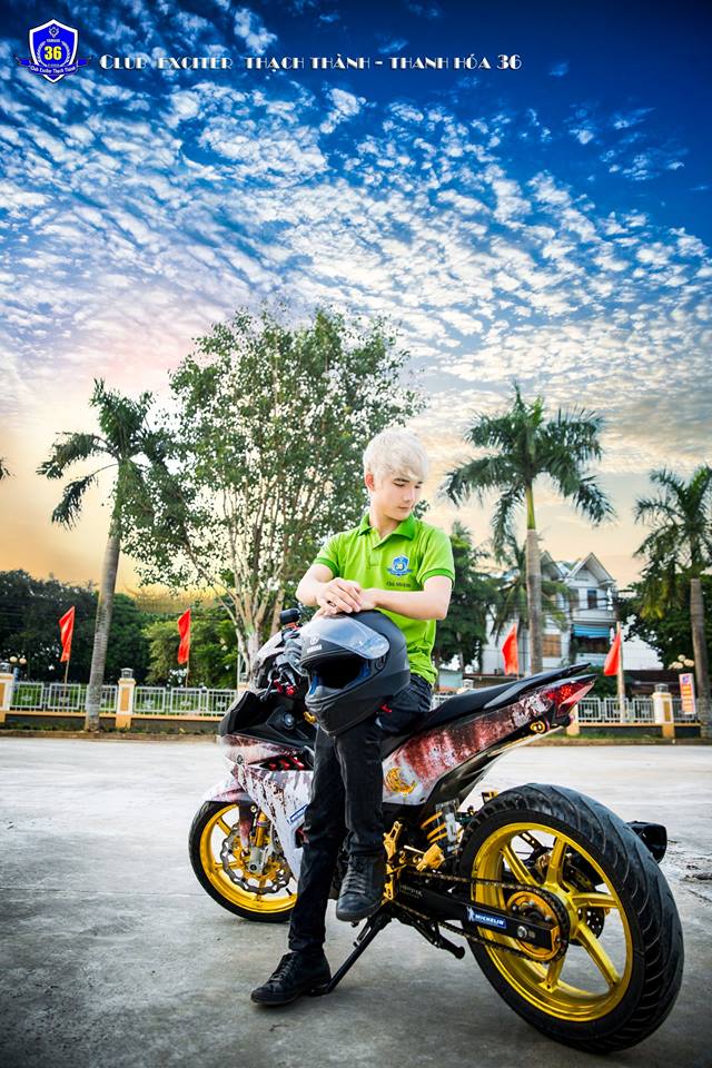 Chang soai ca do dang cung Exciter 150 do KHUNG cua biker Thanh Hoa - 8