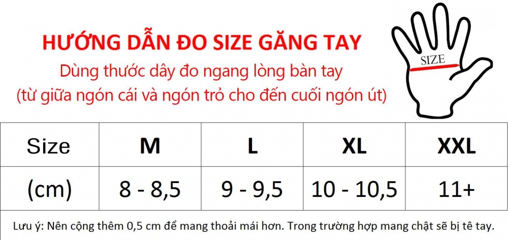 CACH CHON SIZE GANG TAY XE MAY - 2