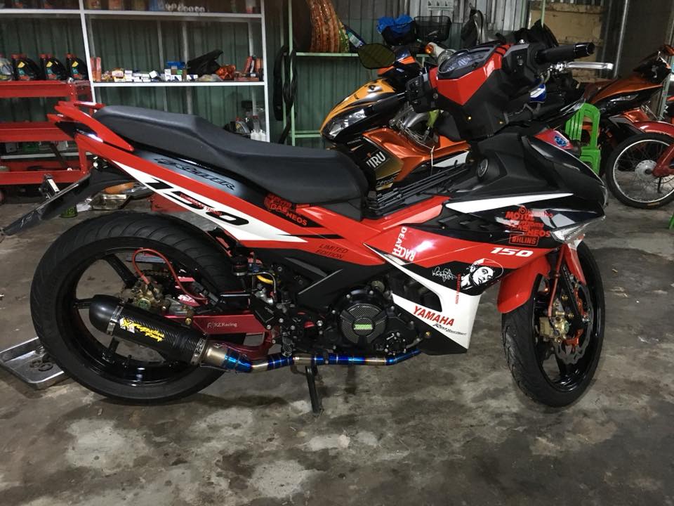 Exciter 150 do ham ho voi doi chan day co bap cua biker Phan Thiet - 6
