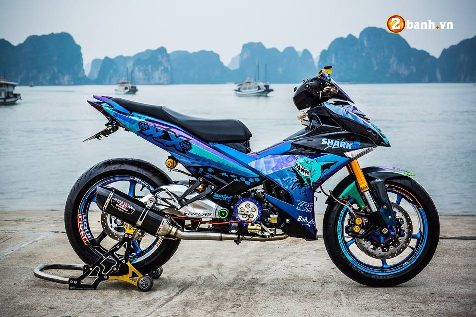 Exciter 150 do KHUNG sieu ngau dang cap cua biker Ha Long - 12