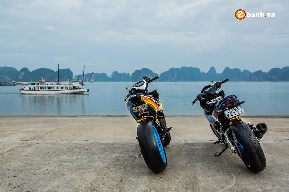 Exciter 150 do KHUNG sieu ngau dang cap cua biker Ha Long - 13