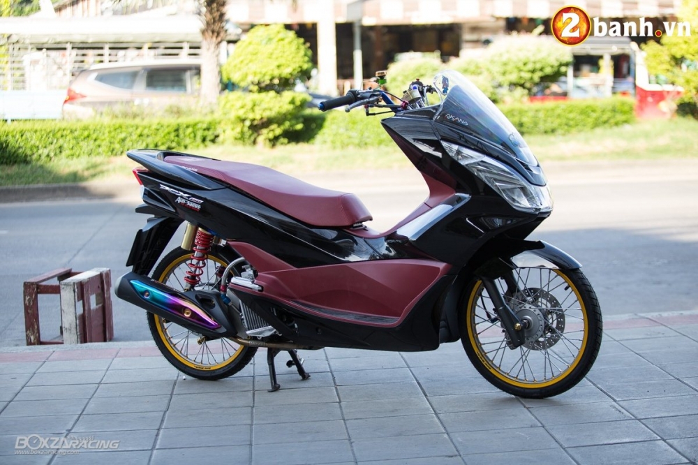 Honda PCX 150 do an tuong voi doi chan sieu mong cua biker nuoc ban - 3