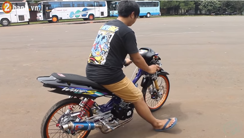 Honda Wave do Drag day chat choi cua Biker Thai Lan - 7