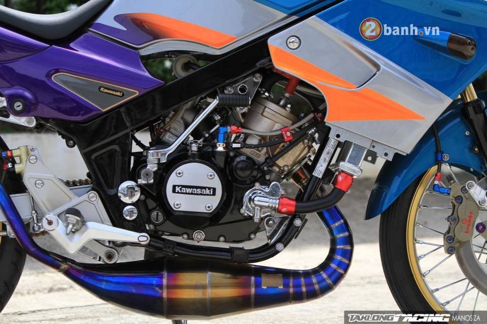 Kawasaki kips 150 độ kiểng hàng hiệu của biker nước bạn