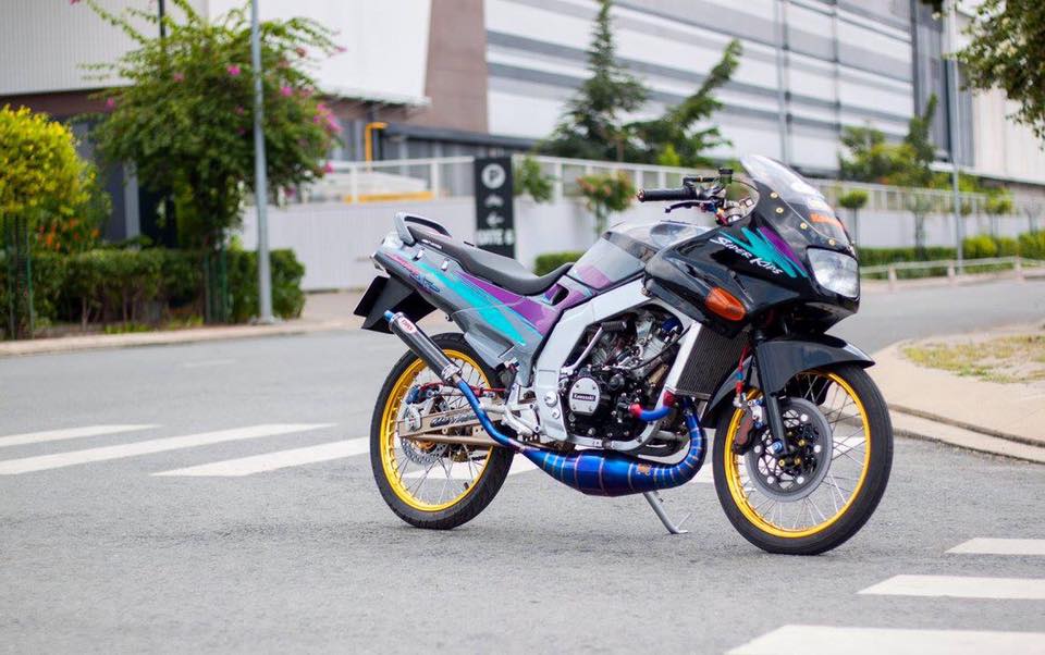 Kawasaki kips độ bức phá với 200 triệu của biker trẻ việt
