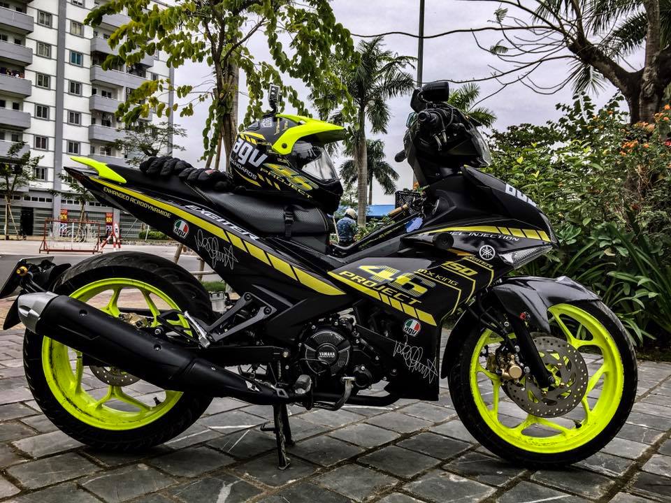 Exciter 150 do sieu chat den ngat nguoi xem cua biker Thai Binh - 3
