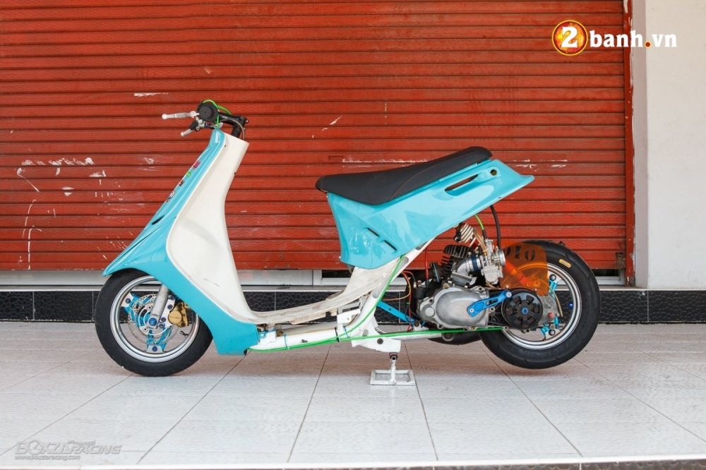 Honda Dio do bau troi xanh ruc ro mang suc manh cua cac vi than - 8