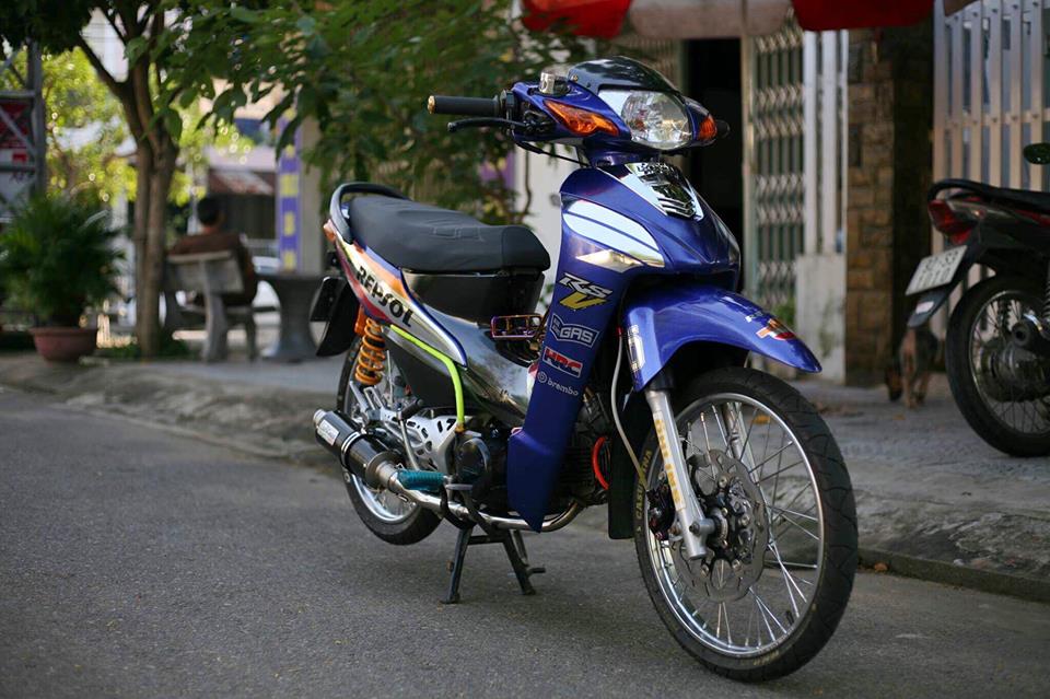 Honda wave độ sang chảnh với dàn đồ chơi kiểng trong phong cách repsol của biker đà nẵng