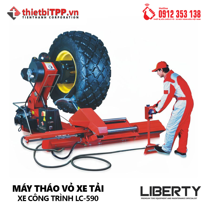 May ra vao lop xe tai xe du lich may thao vo xe chuyen dung may thao lop xe cong trinh - 2