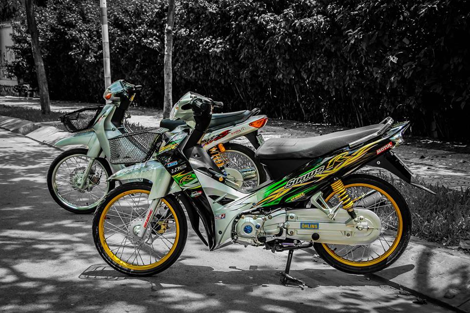Wave 110 do day sang chanh cua mot ban tre dam me xe co - 9