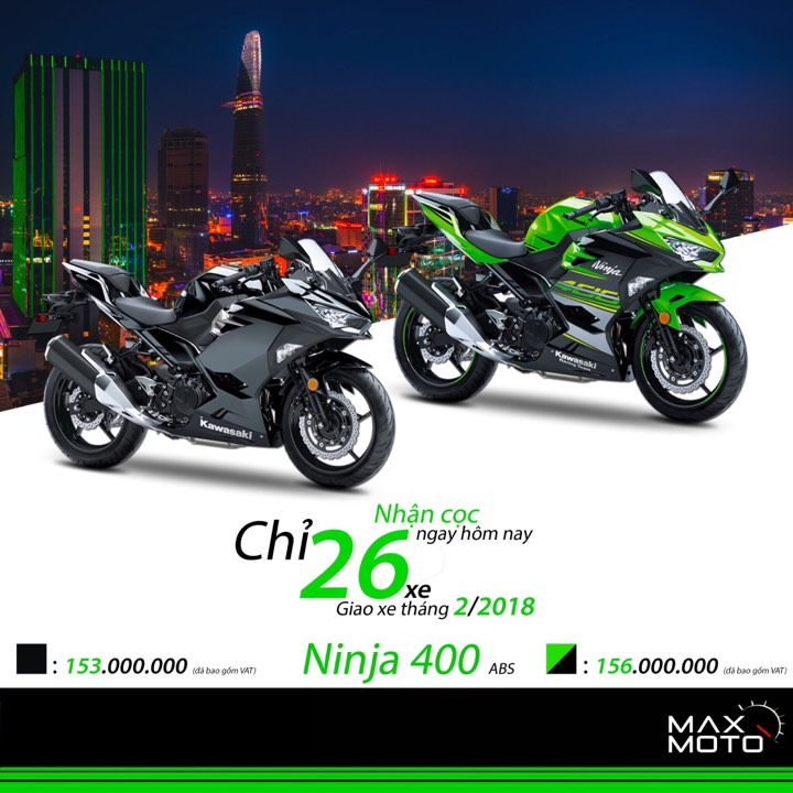 Kawasaki Ninja 400 ABS mot san pham duoc mong doi nhat nam 2018