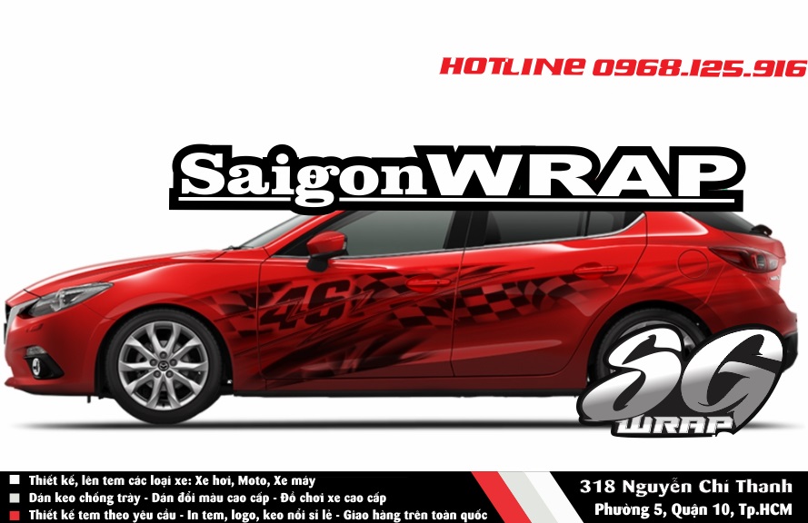 Tem Xe Huyndai Mazda Trang Bac Do SaiGonWrapCom Design Thi Cong Tem Xe Chuyen Nghiep - 10