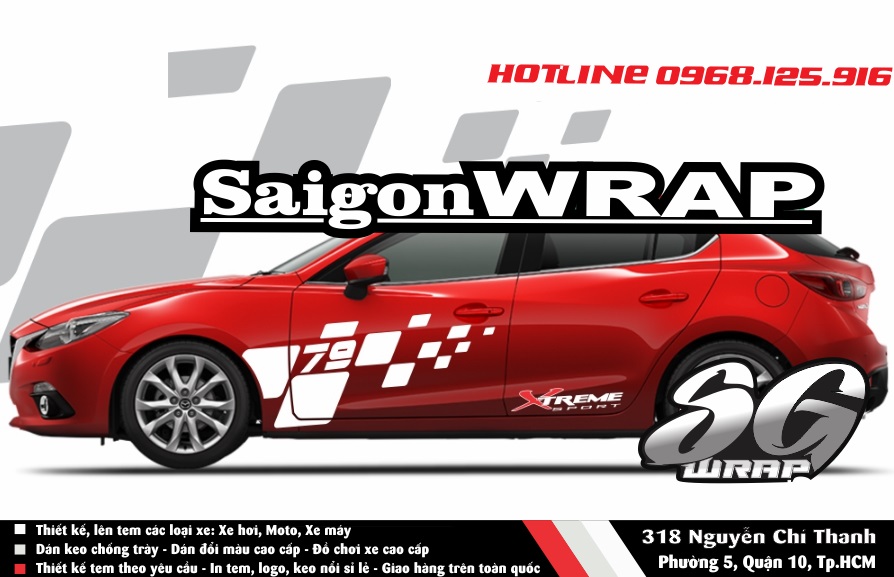 Tem Xe Huyndai Mazda Trang Bac Do SaiGonWrapCom Design Thi Cong Tem Xe Chuyen Nghiep - 14