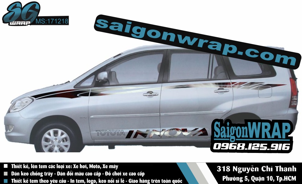 Tem Xe Toyota Innova Trang Bac SaiGonWrapCom Design Thi Cong Tem Xe Chuyen Nghiep - 18