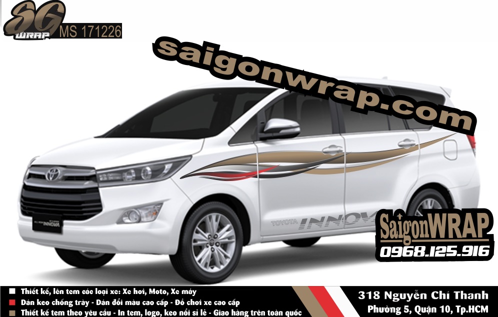Tem Xe Toyota Innova Trang Bac SaiGonWrapCom Design Thi Cong Tem Xe Chuyen Nghiep - 23