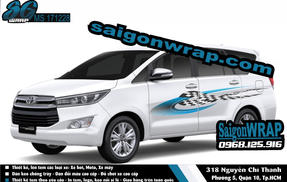 Tem Xe Toyota Innova Trang Bac SaiGonWrapCom Design Thi Cong Tem Xe Chuyen Nghiep - 25