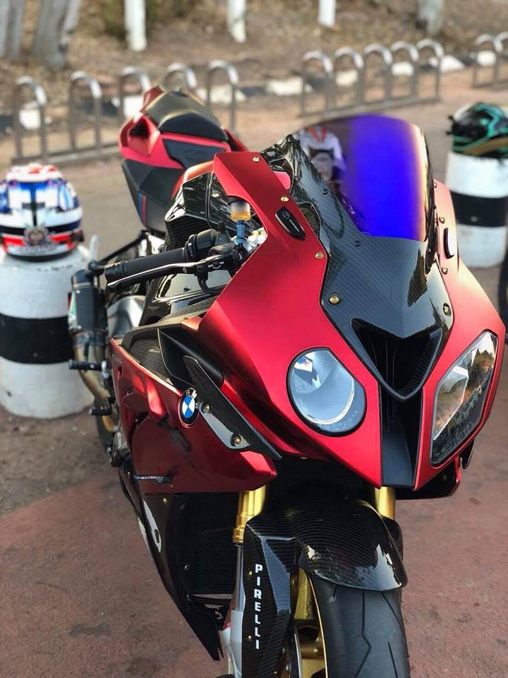 BMW S1000RR Ca map Shark goi cam cung tong mau Red Candy - 3