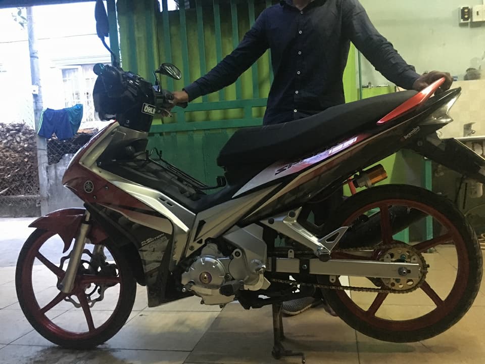 Exciter 135 do don gian voi dan chan Brembo dinh dam - 3