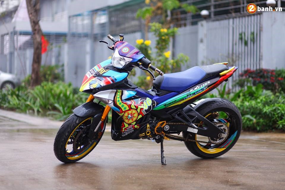 Exciter 150 do full Option dam chat the thao voi phong cach Valentino Rossi 46