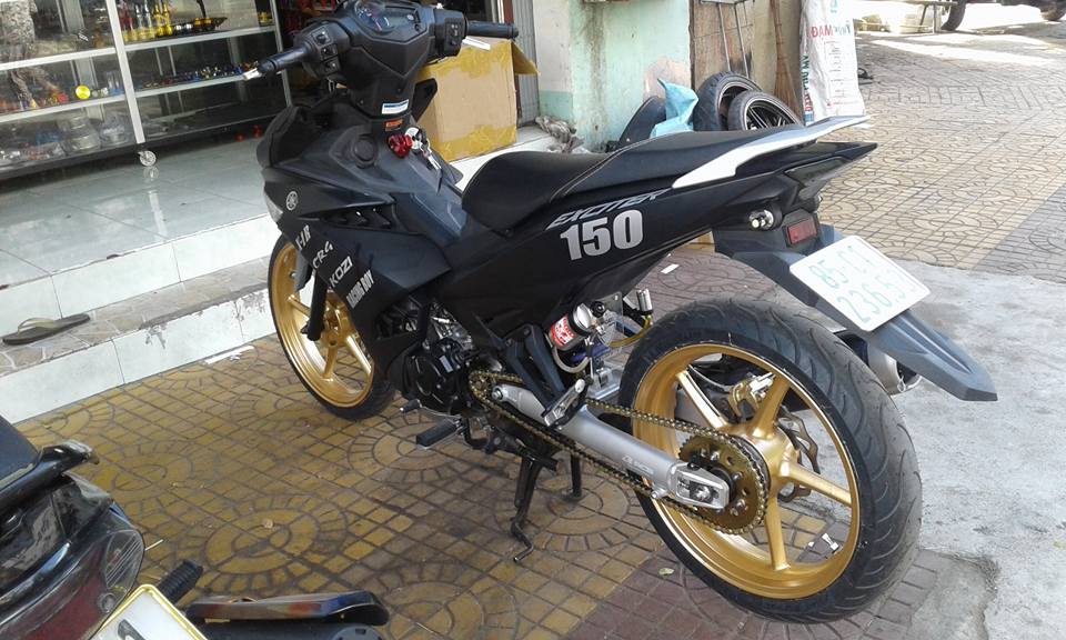 Exciter 150 do voi dan chan cung cap mang thuong hieu Racing boy - 6