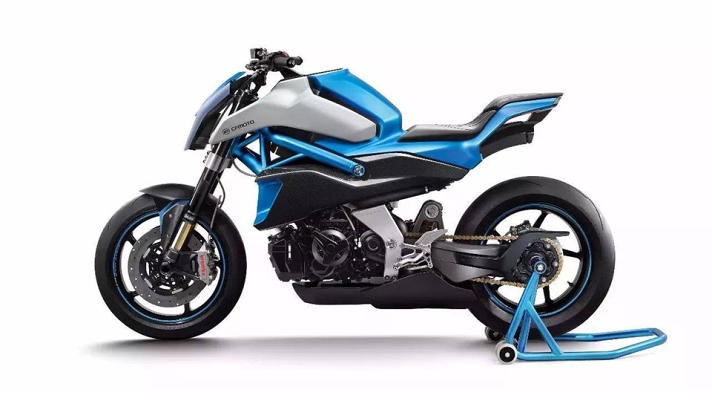 CFMoto tiet lo nguyen mau V02NK Concept lay y tuong tu KTM Duke - 2