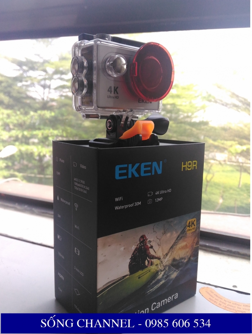 Camera hanh trinh xe may Eken H9R - 4